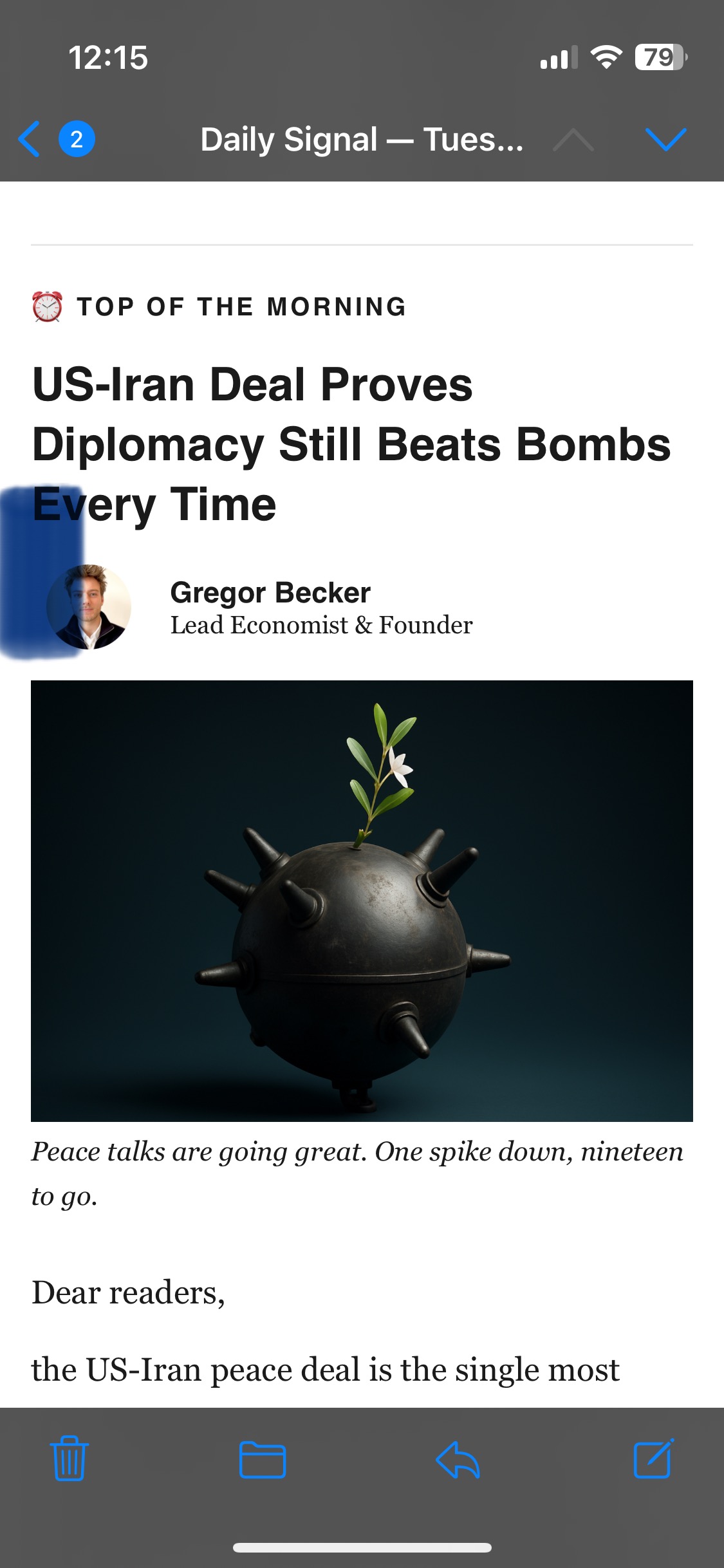 Daily Signal email preview
